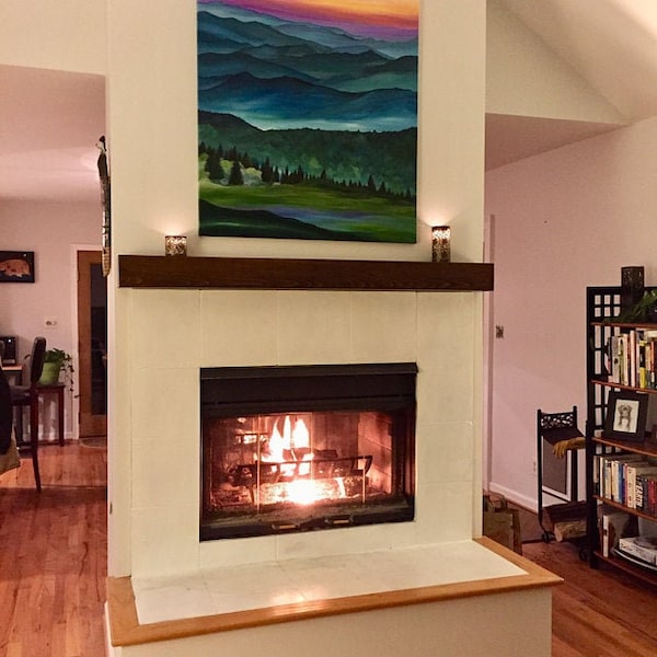 Espresso Mantel Etsy