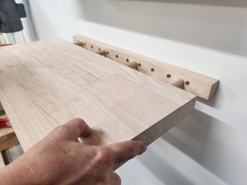 Wood Finish Color Swatch Sample: Pinewood, Plywood, White Oak WHITE OAK- SHELVES