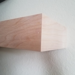 Ready to Stain Fireplace Mantel: Custom Hollow Floating Shelf