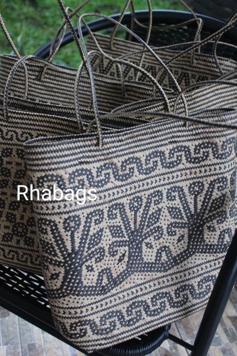 Rhabags Collectible Anjat Dayak Tote Bag Rattan Borneo Free Express Delivery