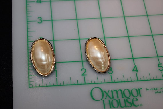 RICHELIEU - Amazing vintage signed pearl earrings… - image 6