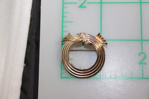 AVON 3-piece Set -Brooch, Pierced Hoop earrings a… - image 6