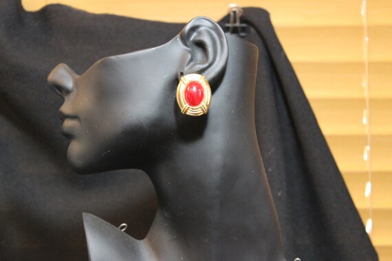 KENNETH J. LANE - Amazing Red & Goldtone Kenneth … - image 3
