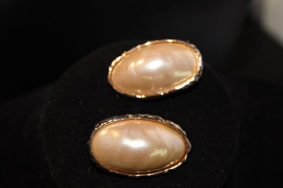 RICHELIEU - Amazing vintage signed pearl earrings… - image 1