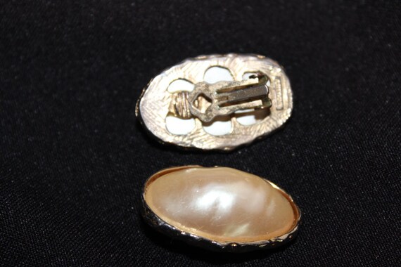 RICHELIEU - Amazing vintage signed pearl earrings… - image 2