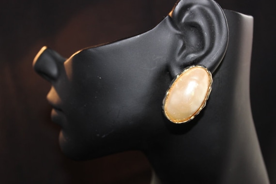 RICHELIEU - Amazing vintage signed pearl earrings… - image 3