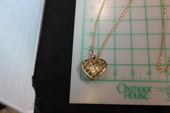 AVON Open Heart with floating Pearls on 18" Chain… - image 7