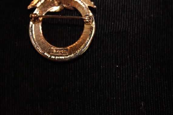 AVON 3-piece Set -Brooch, Pierced Hoop earrings a… - image 5