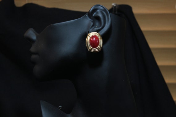 KENNETH J. LANE - Amazing Red & Goldtone Kenneth … - image 2