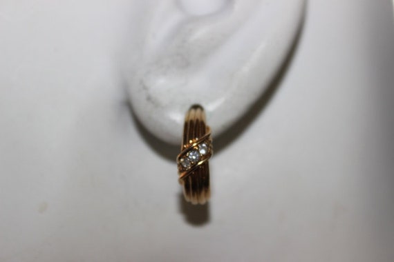 AVON 3-piece Set -Brooch, Pierced Hoop earrings a… - image 7