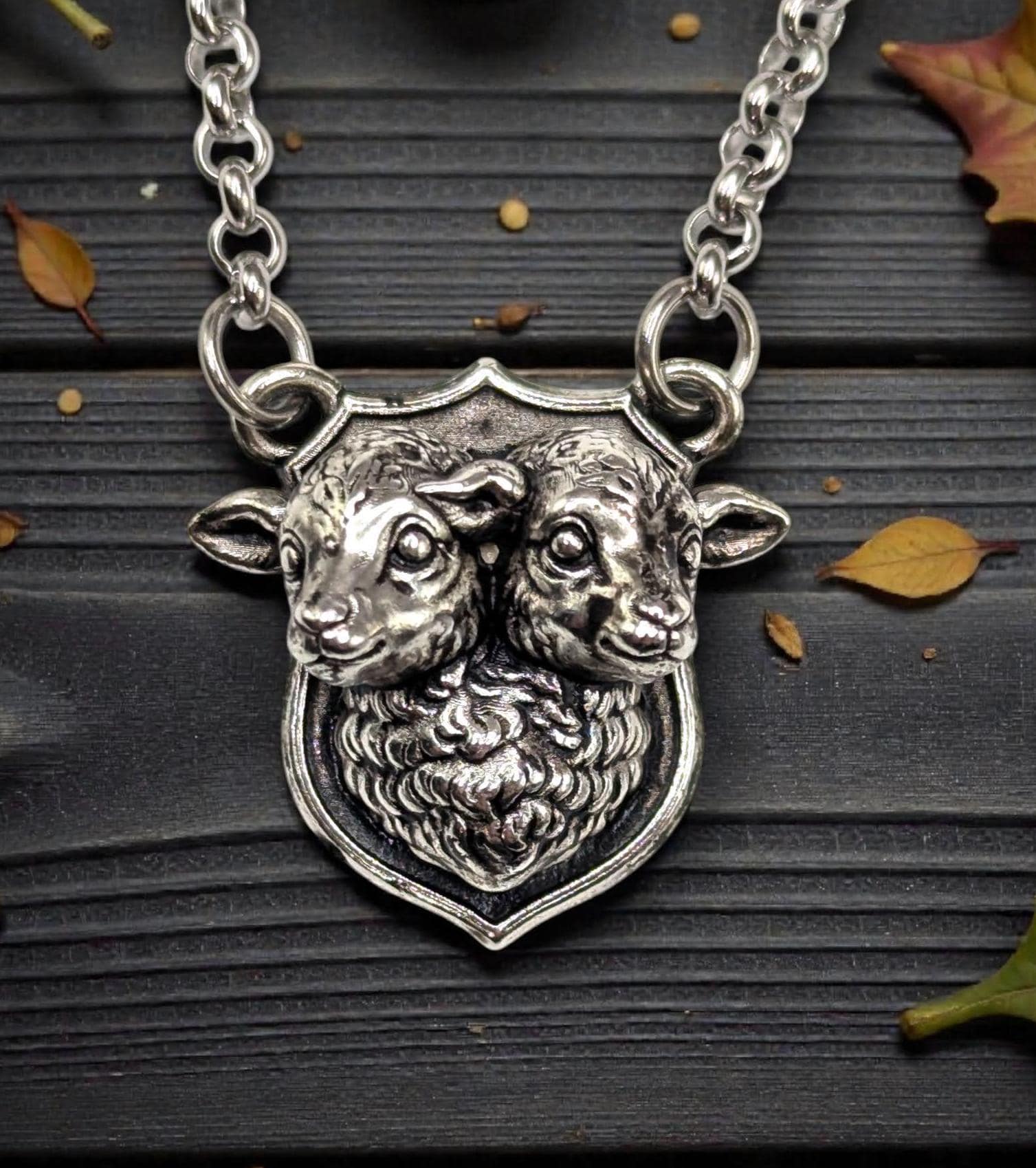 2 Headed Lamb Oddities Taxidermy Necklace FREAK SHOW - Etsy