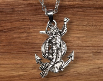 Creature from the Black Lagoon Deluxe silver pendant / necklace
