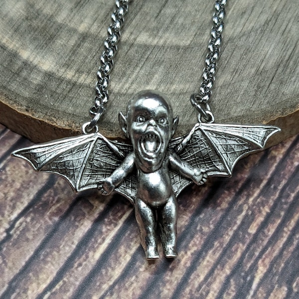 Batbaby weirdo oddities necklace