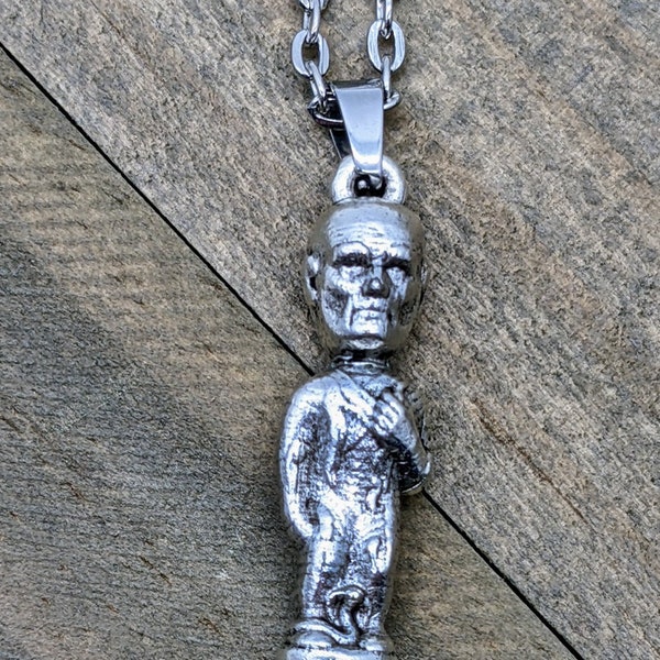 Universal Monsters Mummy Soaky silver plated necklace