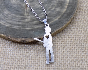 The Cure Robert Smith silver necklace