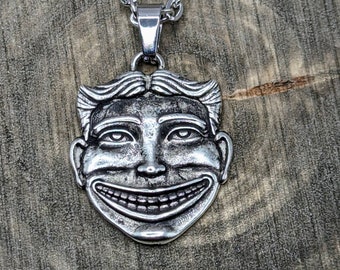 Coney Island necklace silver plated fine grade pewter