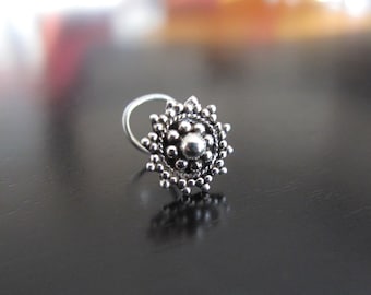 Silver Nose Ring, Nose Stud, Nose pin, Nose Ring, Indian Nose Ring,Nose Jewelry;Nose Piercing,Boho nose Jewelry,Tribal Nose Stud