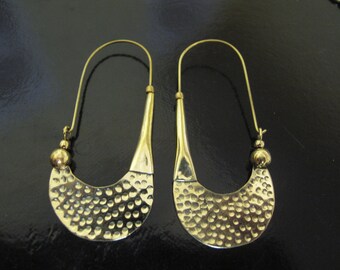 Brass Earrings, Brass Tribal Earrings, Tribal Earrings , Earrings, belly dance