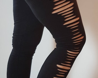 Leggings, Yoga pants, Black yoga leggings, Tights, Cut Legging