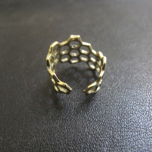 Brass Toe Ring adjustable or upper finger ring, brass ring for dreadlocks image 5