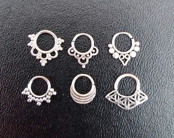 Tiny helix ring, Helix Piercing, Tiny Septum, Tragus ring, Septum, Tribal helix, Ethnic tribal helix, Helix ring, Helix hoop, Helix earring