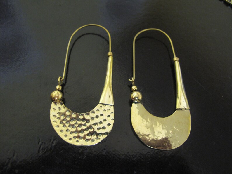 Earrings Brass Earrings Tribal Earrings Brass Tribal Earrings belly dance