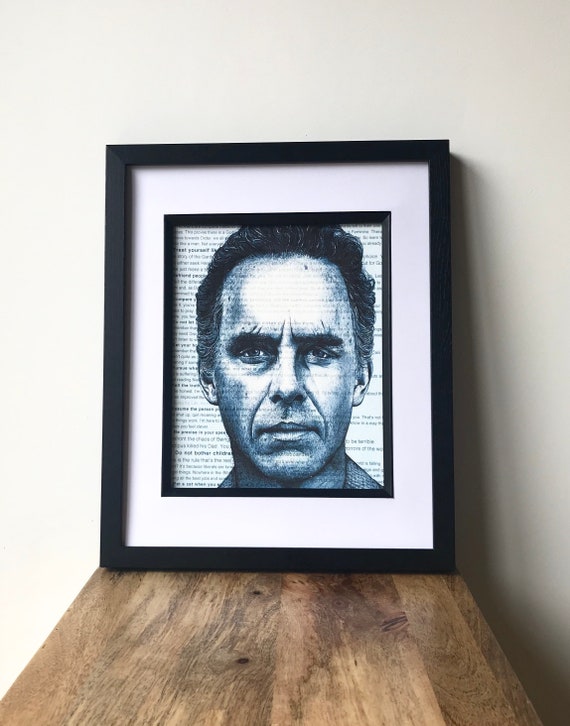 Jordan Peterson Pen Drawing Over His 12 Rules For Life Tidy Your Room A4 Print Birthday Father S Day Gift Unframed