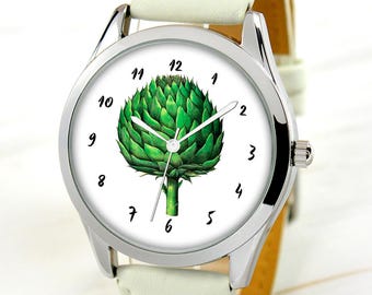Artichoke Watch - Unique Gifts For Girlfriend - Women's Watches - Watches For Men - Cute Gifts - Funny Gift For Him - Mother's Day Gift