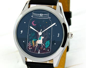 Magical Unicorn Watch - Women Watches - Unique Gift For Girlfriend - Gift For Girl - Cute Gifts For Her - Mother's Day Gift For Daughter