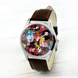 Tim Burton Art Watch Movie Lover Gift Unusual Gifts For Men Unique Gifts Women's Watch Men's Watch Halloween gif image 2