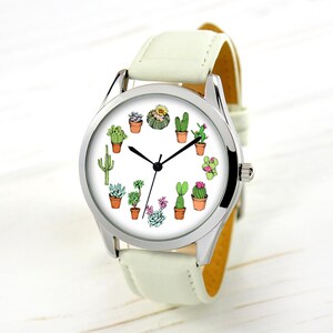 Cactus Watch Sister Gift Womens Watch Watches for Women Funny Gift for Women Birthday Gift for Mom for Her Mother's Day Gift image 2