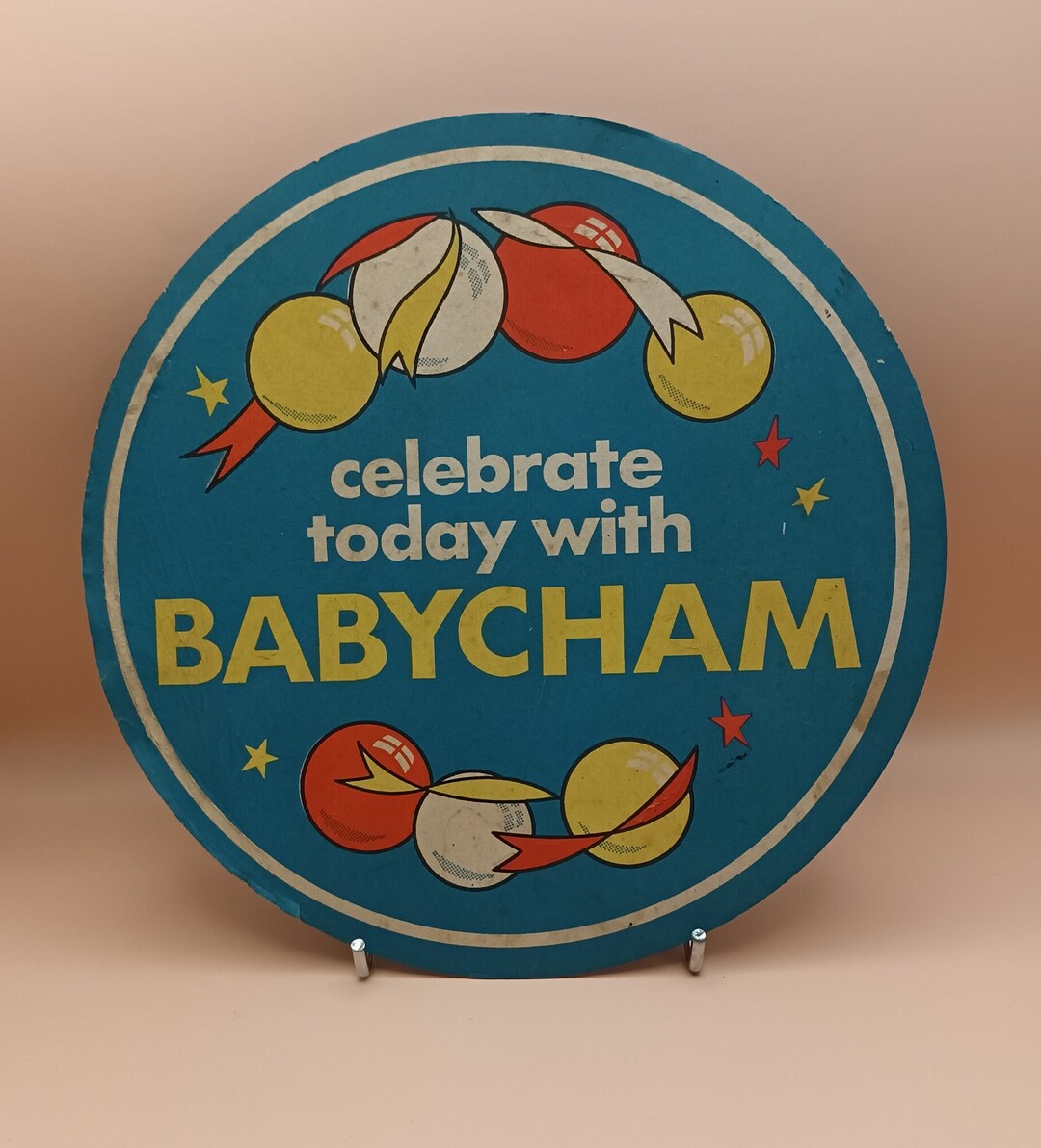 Large Vintage Babycham Coaster Etsy