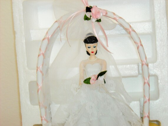 Sale Nostalgic Barbie Wedding Porcelain Stunning Brunette Etsy