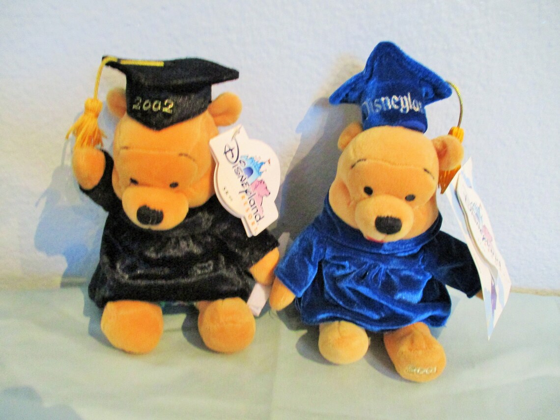 Disney Winnie the Pooh Graduation Dressed in Bright Royal Blue | Etsy