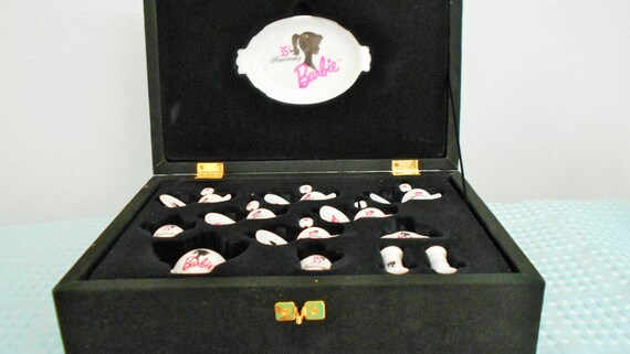 barbie 35th anniversary tea set