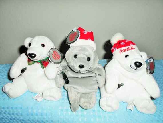 coca cola bear plush