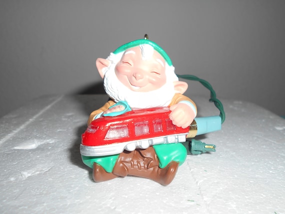 HALLMARK 1991 ELFIN ENGINEER LIGHTED ORNAMENT