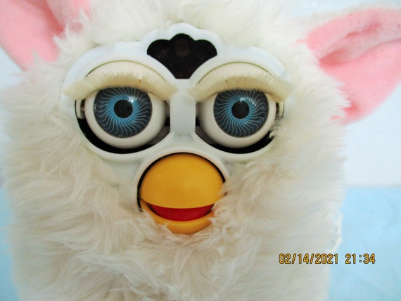 Furby Gray and White 1998 Tiger Electronics Model 70-800 for sale online 