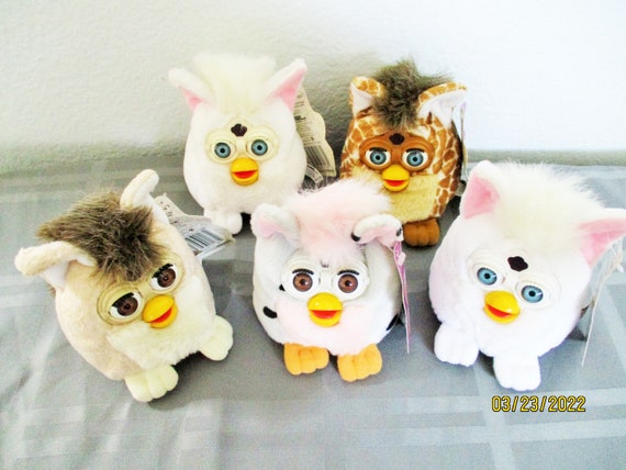Furby Buddies 1999/snowball White Blue 