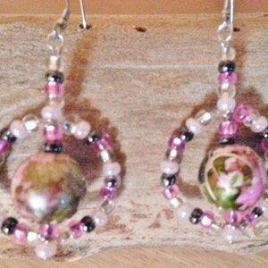 Floral Colors In The Round Earrings image 3