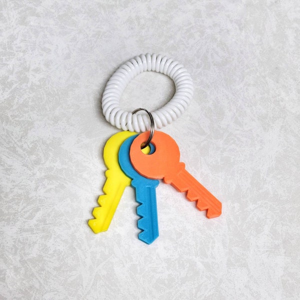 colorful pretend keys set for kids, pretend and imaginative play