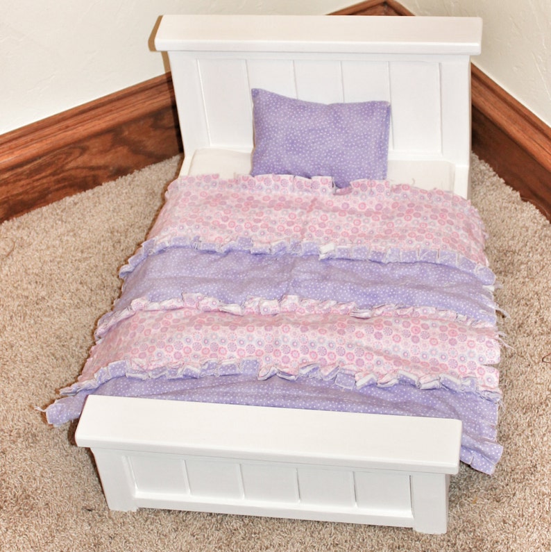 Custom Made Wood Doll Bed for 18 Inch doll Doll Furniture Etsy