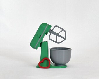 3D Printed Doll Mixer – Miniature Kitchen Playset, 18 Inch Doll Accessories