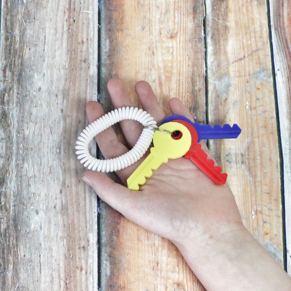 keys - plastic keys - key set - keys for kids - pretend play - imaginative play - creative play - creative fun - educational toy - learning