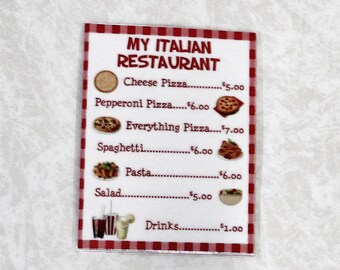 Accessori per bambole bambola da 18 pollici menu per bambole