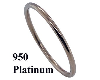 Platinum 2mm Handmade Wedding Band / Symbol of Infinity /Platinum Heirloom Band /Wedding Band / Wedding Band for Men or Women/ Made to Order