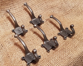 Retro Vintage Hat & Coat Hook set 1-5