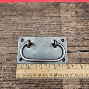 Chest Lifting Handle Plate Type Antique Iron finish 100mm