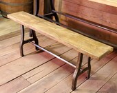 The Abbot Bench - 48 quot Antique Iron