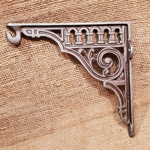 The Roman Style 5&quot; x 6&quot;, 10&quot; x 10&quot; Shelf Bracket with hook